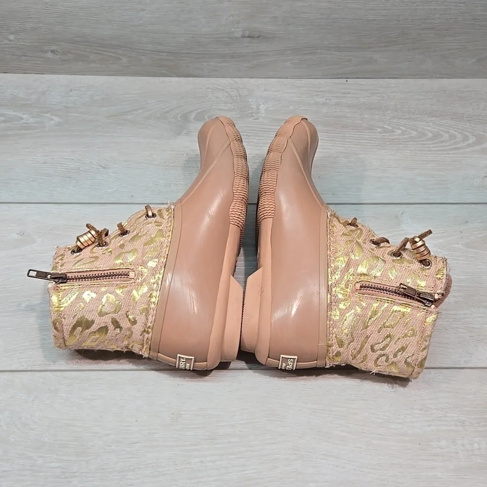 Sperry Women Saltwaters Duckboots Rubber Shoes waterproof boots sz 6